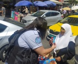 الشرطة تنظم يوم مروري وتقدم التهاني للمواطنين بمناسبة راس السنة الهجرية في نابلس