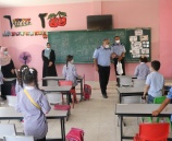 الشرطة تنفذ مبادرة لتوزيع الكمامات على طلاب المدارس في جنين 