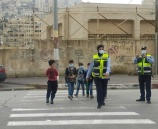 الشرطة تنظم نشاط  توعوي  لطلبة المدارس في نابلس