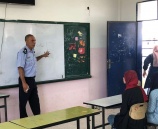 الشرطة تنظم محاضرات توعية بمدرسة بنات أساسية في جنين