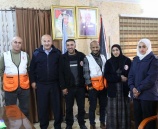 زيارة وفد من جمعية الهلال الاحمر لشرطة طوباس