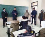الشرطة تحاضر  لطلاب المدارس في قرية كيسان بمحافظة بيت لحم