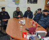 الشرطة تبحث سبل التعاون المشترك مع بلديتي كفر الديك ودير بلوط  في سلفيت