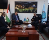 اللواء يوسف الحلو  يجتمع  مع مدير مكتب الامم المتحده المعني بالمخدرات والجريمة في فلسطين
