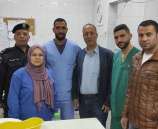 الشرطة تزور المرضى في مستشفى الشهيد ياسر عرفات