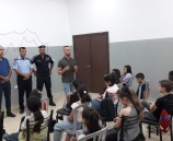 الشرطة تنظم محاضرة توعية حول الرموز الوطنية والتراث الفلسطيني  لمخيم الشرطي  الصغير في جنين 