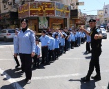 مخيم الشرطي الصغير ينظم حركة المرور في نابلس