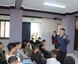 الشرطة تستهدف طلبة مدارس بلدة عابا بمحاضرات توعية في  جنين