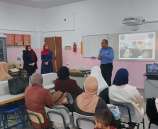 الشرطة تعقد محاضرة لأمهات طالبات مدرسة ابراهيم الخواجا بطولكرم 