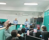 مركز الشرطة المتنقل يلتقي طالبات مدرسة ثانوية ببيت لحم
