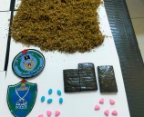 مكافحة المخدرات تضبط كمية من المواد المخدرة في مهمة مشتركة لشرطة رام الله وشرطة ضواحي القدس
