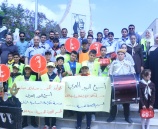 الشرطة وبالتعاون مع التربية والتعليم تنظمان مسيرة كشفية  بمناسبة اسبوع المرور العربي في جنين  