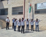 الشرطة تنظم فعالية رفع العلم الفلسطيني في مدرسة كفرقود الاساسية للبنين في جنين 