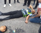 إصابة عنصري شرطة بحادث سير في الخليل