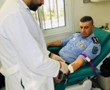 الشرطة تشارك بحملة تبرع بالدم في رام الله
