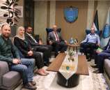 اللواء علام السقا يلتقي المدير العام للمعهد المصرفي الفلسطيني
