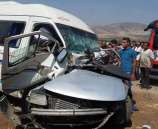 محدث : مصرع 4 مواطنين و 18 اصابة بحادث سير  مروع  بالقرب من عقابا