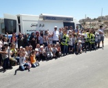 مركز الشرطة المتنقل ينظم يوم شرطي ميداني لأكثر من 70 طفل بقرية الولجة قضاء بيت لحم