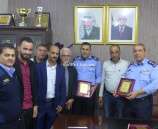إدارة المدرسة الثانوية الصناعية تكرم شرطة محافظة قلقيلية
