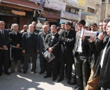 الشرطة تشارك في الوقفة التضامنية مع الأسير خضر عدنان في قلقيلية