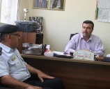 مدير شرطة قلقيلية يزور مدرسة الصديق الأساسية في قلقيلية