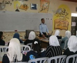 الشرطة تنظم محاضرة لطالبات مدرسة بنات أبو علي إياد الثانوية قلقيلية