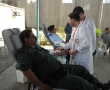 المؤسسة الامنية تتبرع بالدم لصالح بنك الدم الوطني في أريحا