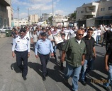الشرطة في بيت لحم تشارك بمسرة الغضب تضامنا مع الأسرى البواسل