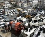 الشرطة والامن الوطني يتلفان 32 مركبة في رام الله