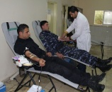 الشرطة تتبرع بالدم لصالح بنك الدم الوطني