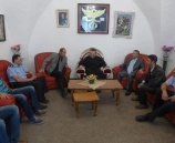 الشرطة تقدم التهاني للارشمنديت ريد حنانياس رئيس دير الخضر في بيت لحم