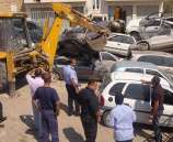 الشرطة تتلف 30 مركبة غير قانونية في الخليل
