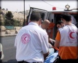 إصابة مواطن إصابة بلغيه اثر حادث سير في نابلس