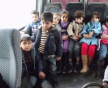 الشرطة تضبط حافلة 7 ركاب بداخلها 18 طفل في طوباس
