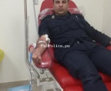 الشرطة تتبرع بالدم لإنقاذ حياة مواطن في سلفيت