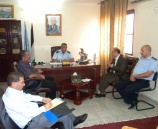 رئيس و أعضاء الغرفة التجارية يلتقون مدير شرطة محافظة طولكرم