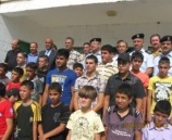 الشرطة تشارك بافتتاح مخيم أشبال منظمة التحرير الفلسطينية في سلفيت