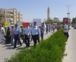 الشرطة تشارك في مسيرة طلابية بمناسبة أسبوع المرور العربي في جنين