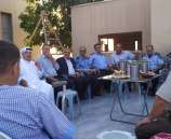 المحافظة و الشرطة و الأجهزة الأمنية يزورون الرائد عبد المعطي خلف في قلقيلية