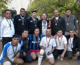 الميدالية البرونزية للشرطة في بطولة الشهيد ياسر عرفات لكرة القدم في سلفيت