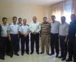 شرطة نابلس تزور مقر الاستخبارات العسكرية في المحافظة