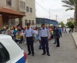 الشرطة تشارك في مسيرة كرنفال اطفال في طولكرم