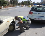 الشرطة تشرع بتنفيذ حملة الفحص الشتوي تحت شعار( شتاء بلا حوادث) في نابلس