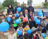 بمناسبة يوم الطفل الفلسطيني الشرطة تنظم يوم(فرح ومرح ) للاطفال بقرية العقبه بطوباس