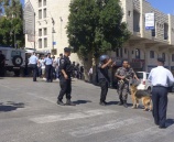 الشرطة تنفذ مناورة تدريبية في بيت جالا