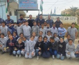 الشرطة تستضيف طلاب مدرسة الفرقان الاسلاميه في يوم مفتوح في أريحا