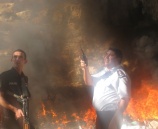 الشرطة و بلدية الخليل يسيطران على حريق شب في أحراش واد القف