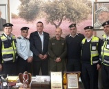 قائد المنطقة يكرم مدير شرطة المحافظة وشرطة المرور في جنين