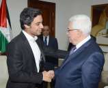 فخامة الرئيس يستقبل الفنان احمد جمال