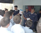 الشرطي الصغير في المدرسة الاسلاميه يزور شرطة محافظة نابلس